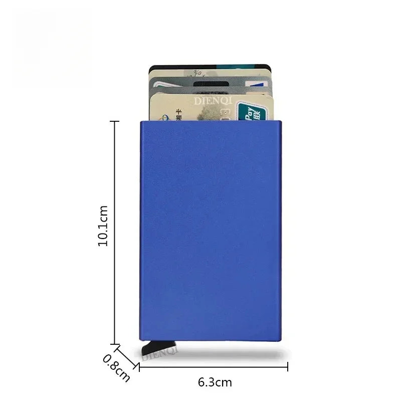 Slim Metal RFID Wallet | Minimalist Card Holder for Men and Women