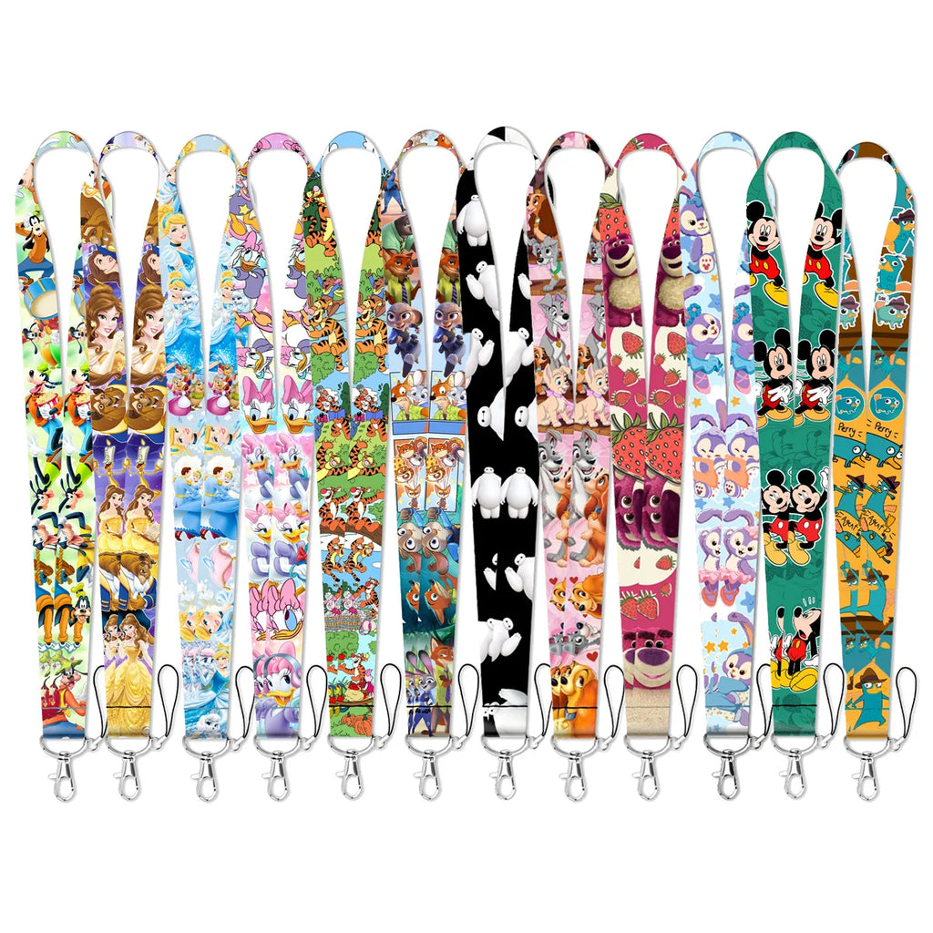 Cartoon Animal Keychain Lanyard | Anti-Lost Rope Strap for Keys