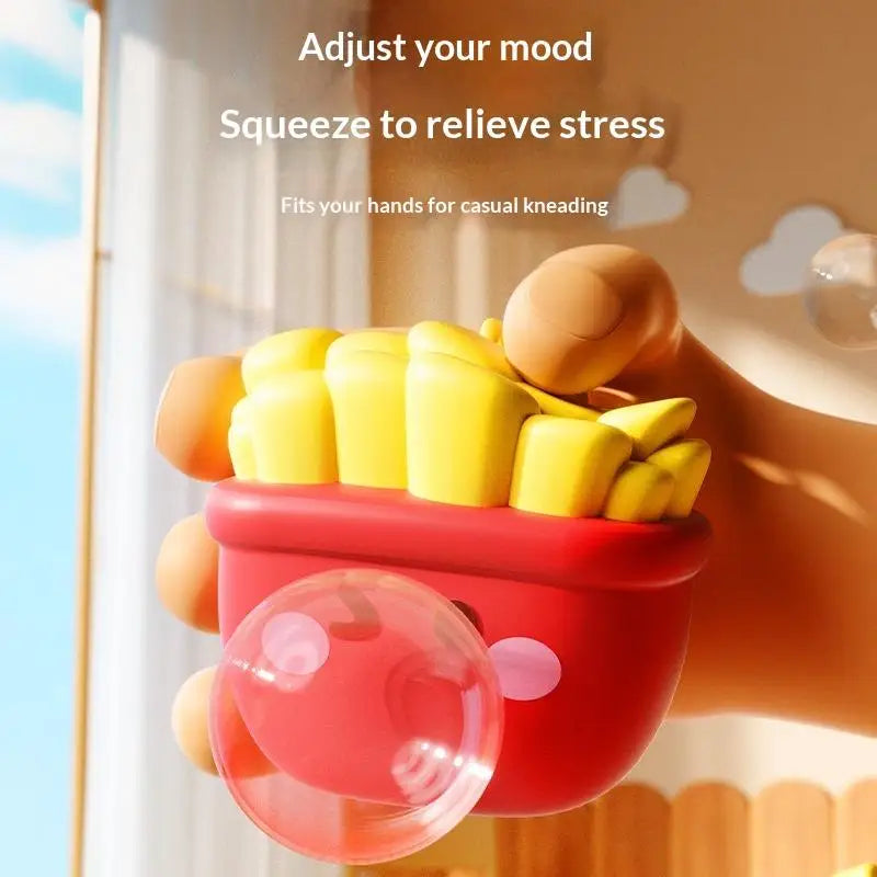 Cute Food Series Spitting Bubbles Squeeze Toy | Stress Relief Sensory Toy for Kids and Adults