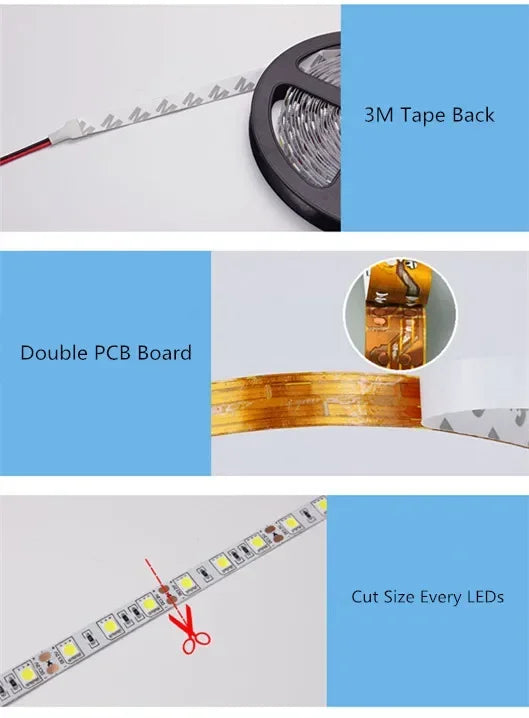5V USB LED Strip Lights | Flexible Home TV Background Lighting