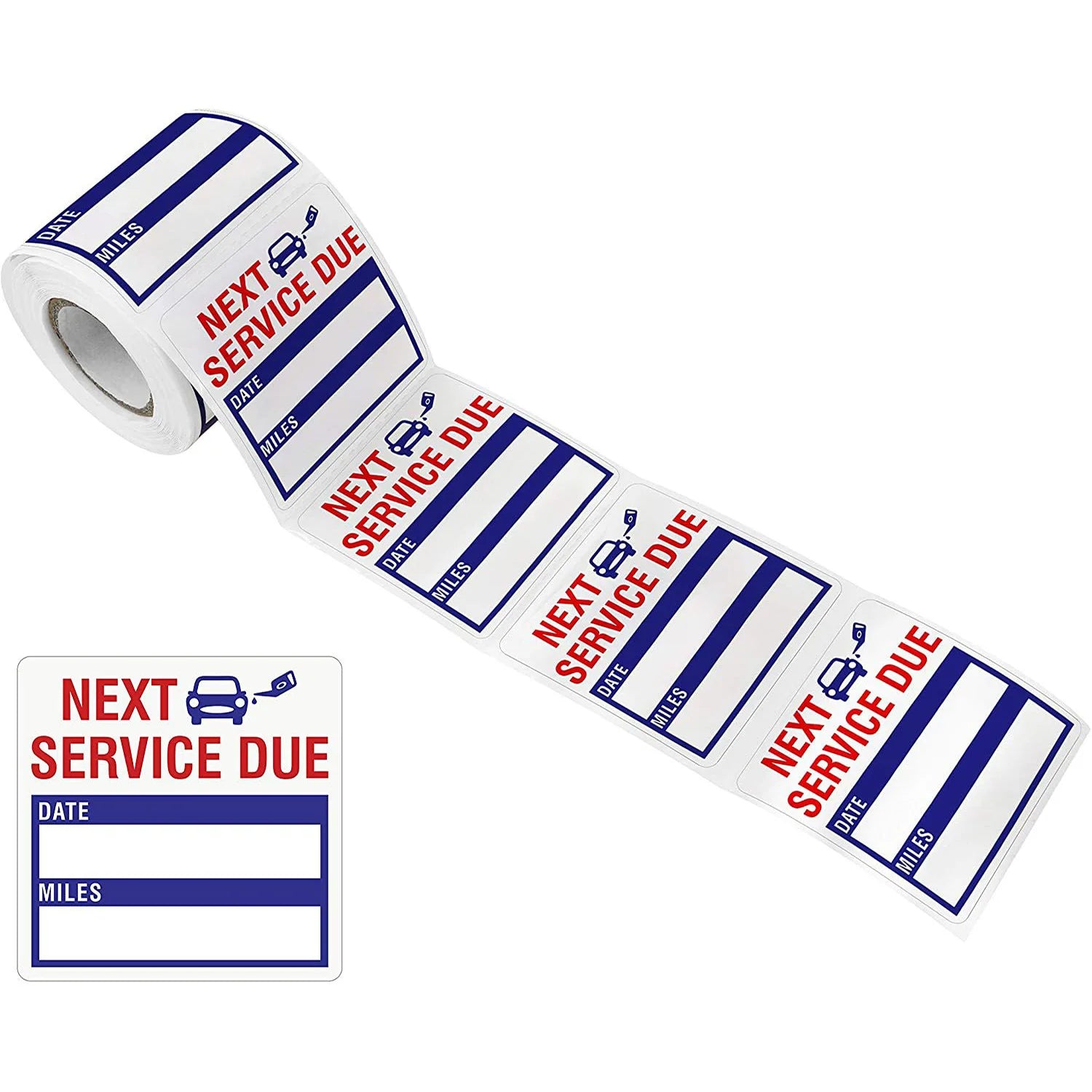 150pcs Car Oil Change Reminder Stickers | Maintenance Service Due Labels for Auto Shops