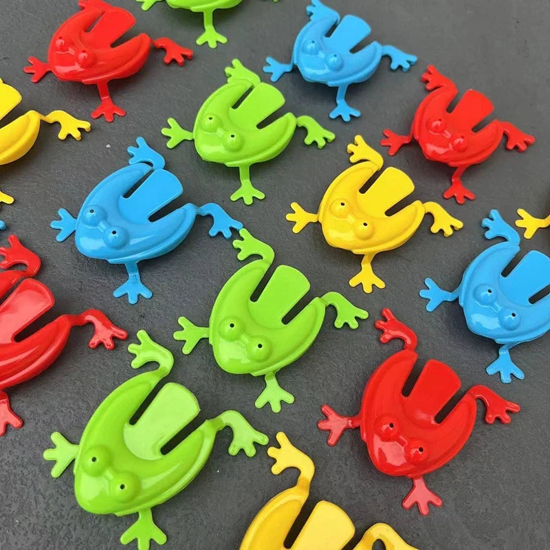 12pcs Jumping Frog Toy Set | Stress Relief Bounce Frogs for Kids and Adults