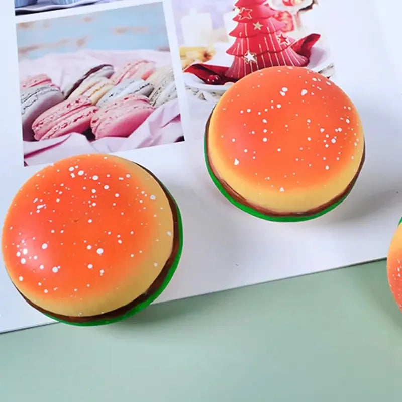 Hamburger Squeeze Stress Ball | Sensory Toy for Anxiety Relief