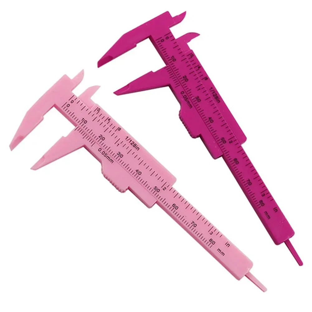 Student Plastic Vernier Caliper 0-80mm | Precision Measuring Tool for Students and DIY