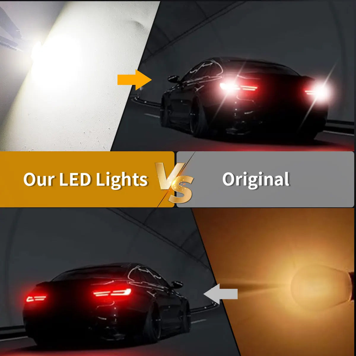 10Pcs T10 4SMD 1210 Blue LED Car Light Bulbs | High Brightness Plug and Play