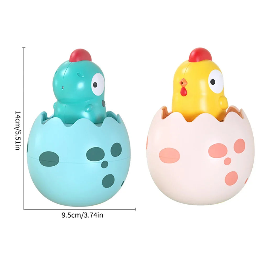 Dinosaur Eggshell Bath Spray Toys | Fun Baby Shower Duck Set