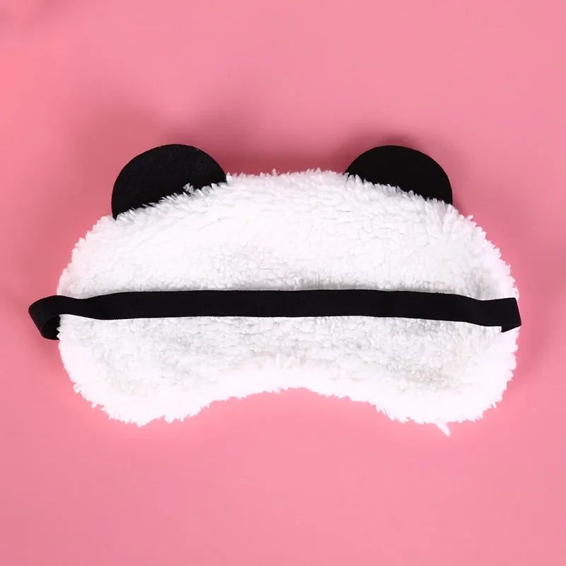 Cartoon Panda Sleep Eye Mask | Light Blocking Cotton Eyeshade for Relaxation