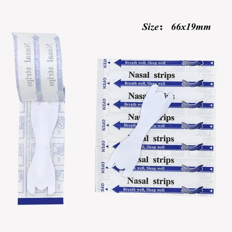 Transparent Nasal Strips 50 Pack | Anti-Snoring Nose Strips for Better Breathing