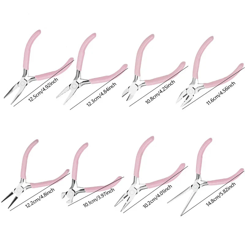 8 Style Jewelry Pliers Tools & Equipment Kit | DIY Jewelry Making Tool Set