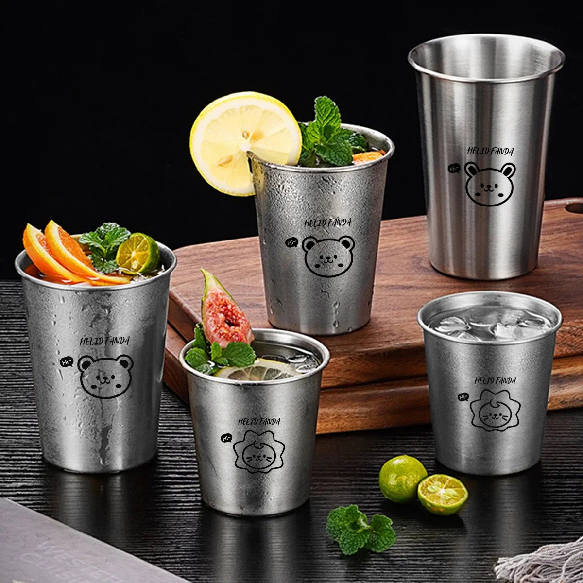 WORTHBUY 304 Stainless Steel Stackable Cup | Portable Metal Tumbler for Coffee, Beer, and Milk