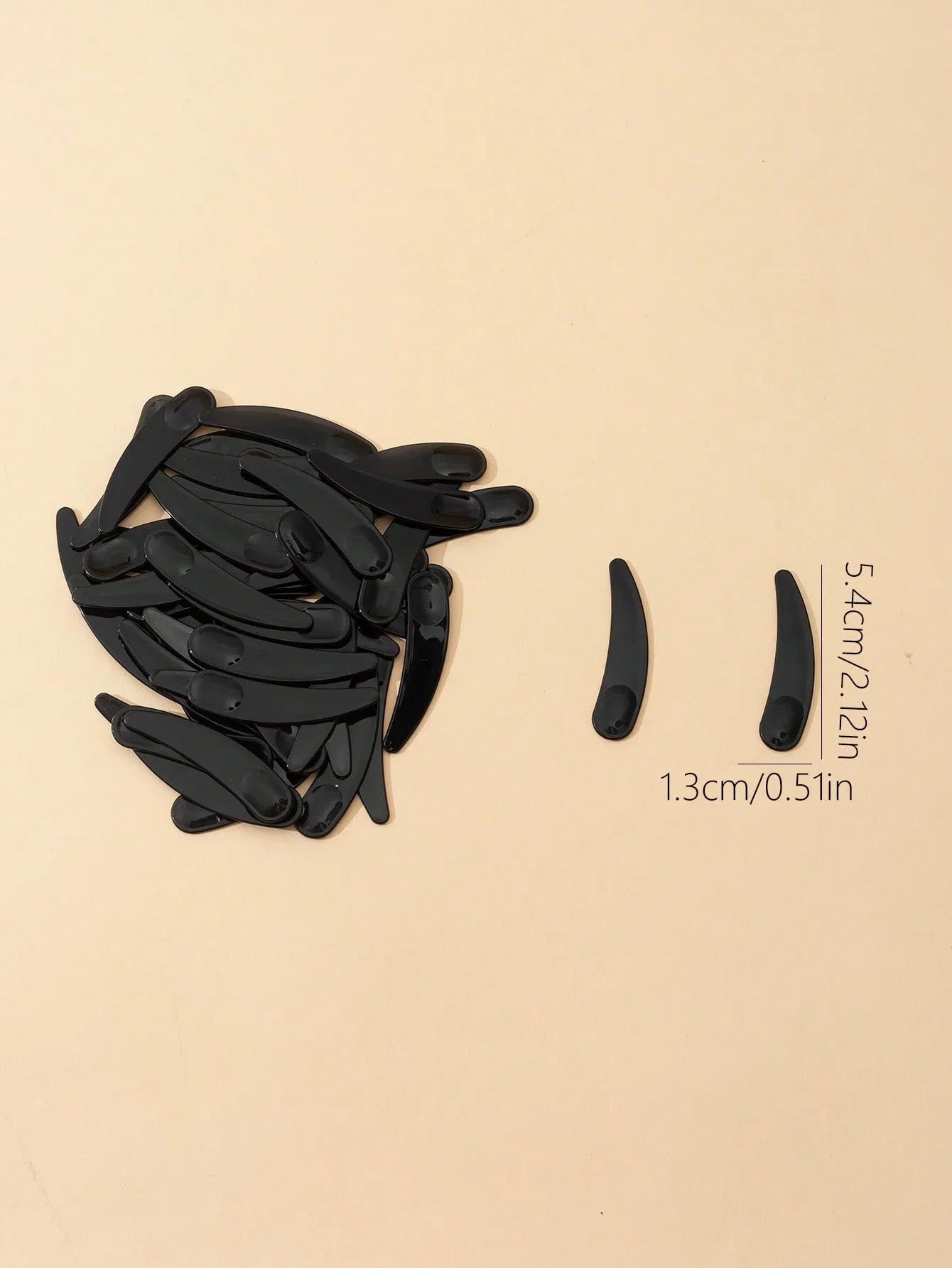 Plastic Face Cream Spoon Set | 50-Pack Crescent Spoons for Skincare