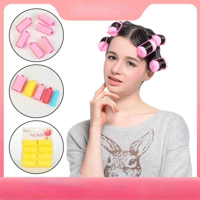 Soft Sponge Foam Hair Rollers | DIY Curling Kit for Natural Bouncy Curls