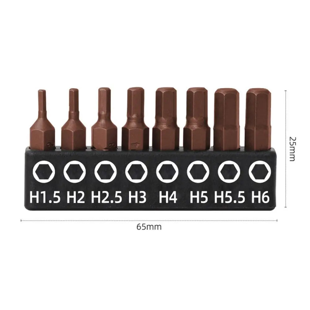 Screwdriver Bits Set 25mm 50mm | S2 Alloy Steel Magnetic Screwdriver Bits for Phillips, Slotted, Hex, Torx