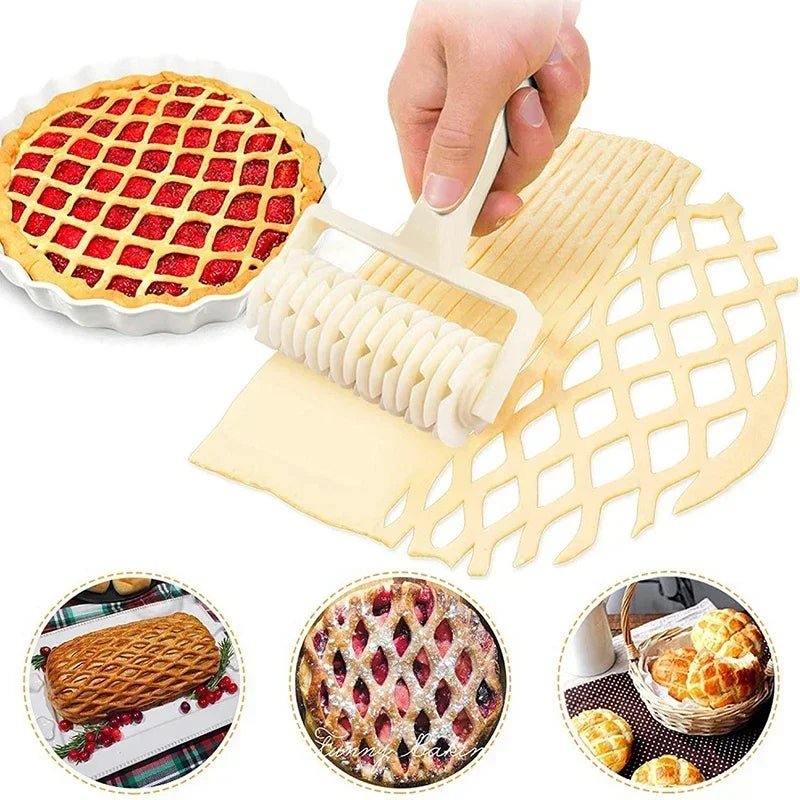 Lattice Pizza Cutter Wheel | Pastry Roller for Wellington and Baking