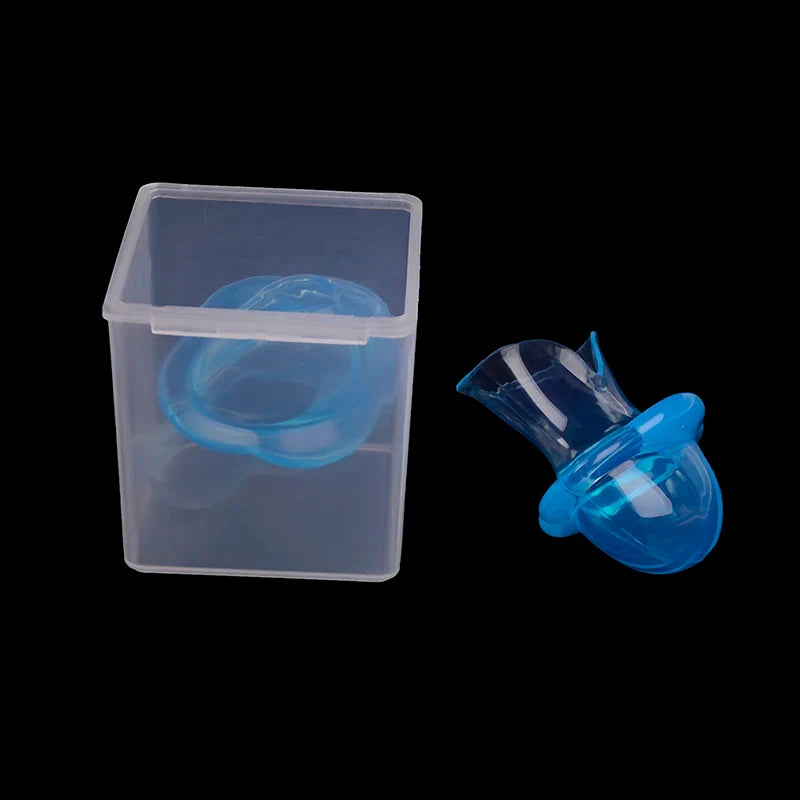 Anti Snoring Tongue Device | Silicone Sleep Apnea Aid Stop Snore Sleeve Blue