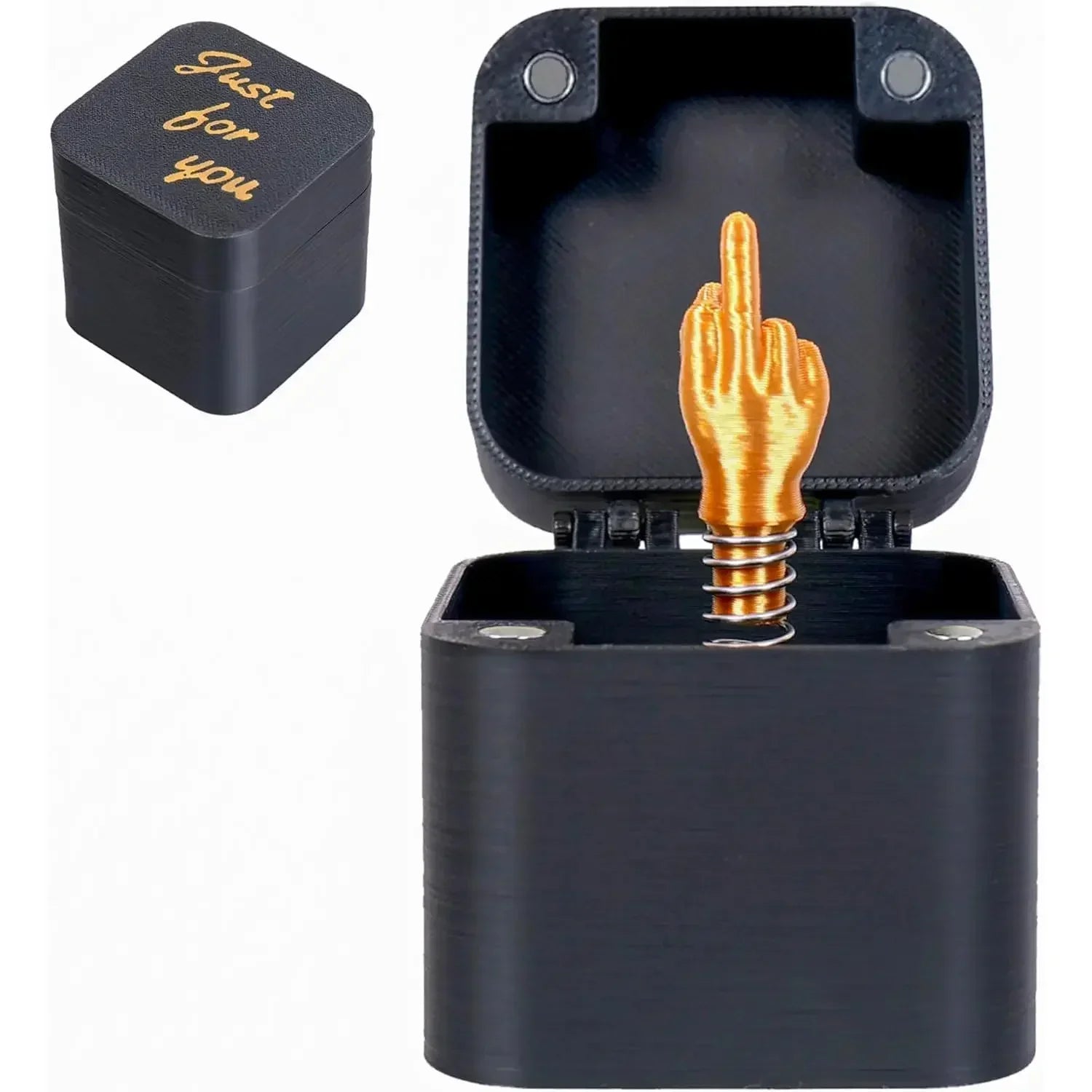 Funny Middle Finger Box Toy | Novelty Desk Decor Gag Gift