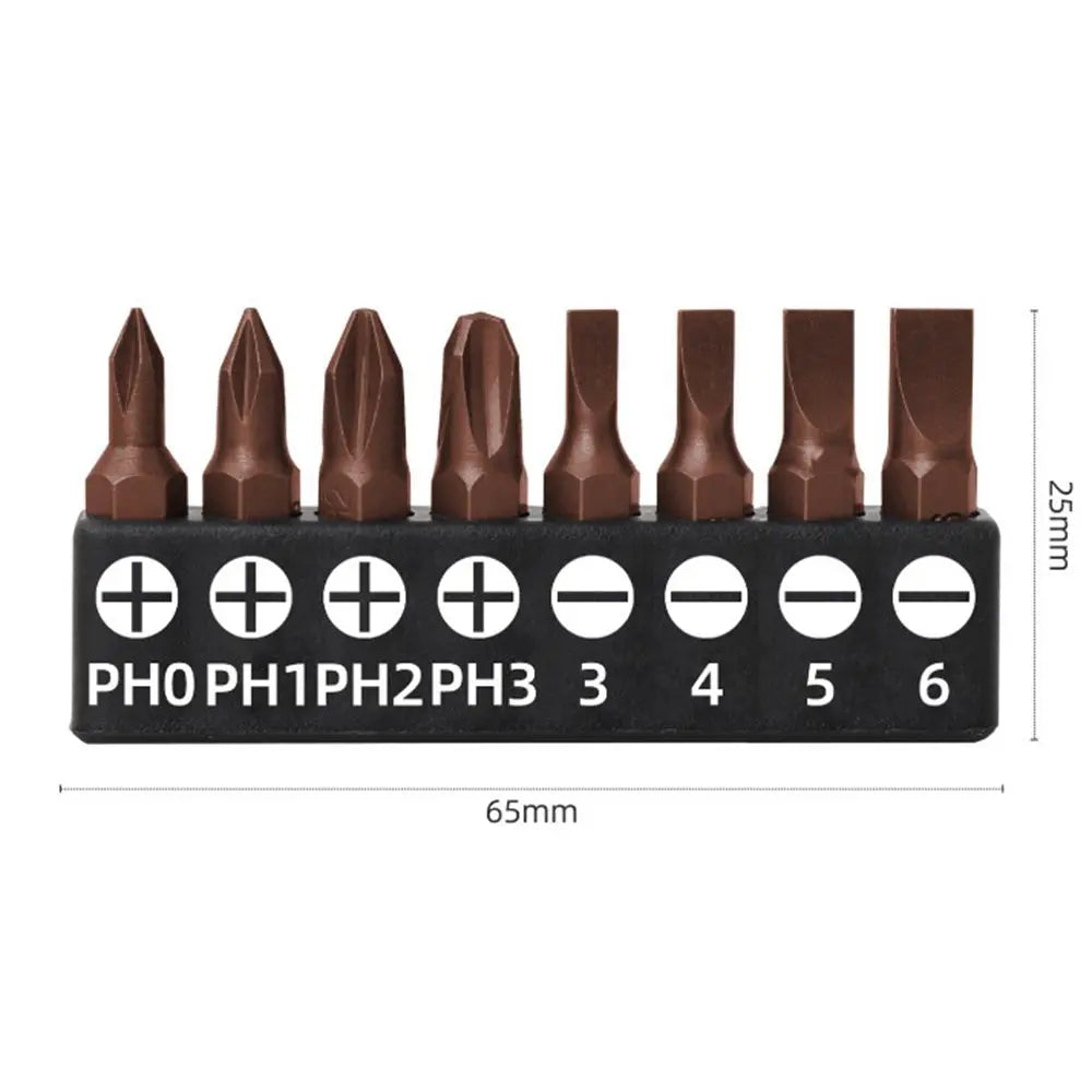 Screwdriver Bits Set 25mm 50mm | S2 Alloy Steel Magnetic Screwdriver Bits for Phillips, Slotted, Hex, Torx
