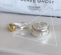 VENTFILLE 925 Sterling Silver Adjustable Rings | Vintage Hip Hop Couples Jewelry