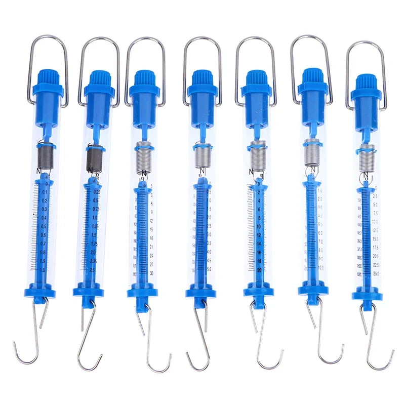 Tubular Spring Scale Dynamometer | Plastic Newton Meter for Classroom Science Labs