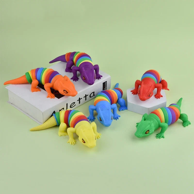 2025 New Fidget Slug Toy | 3D Colorful Sensory Decompression Toy for Kids and Adults