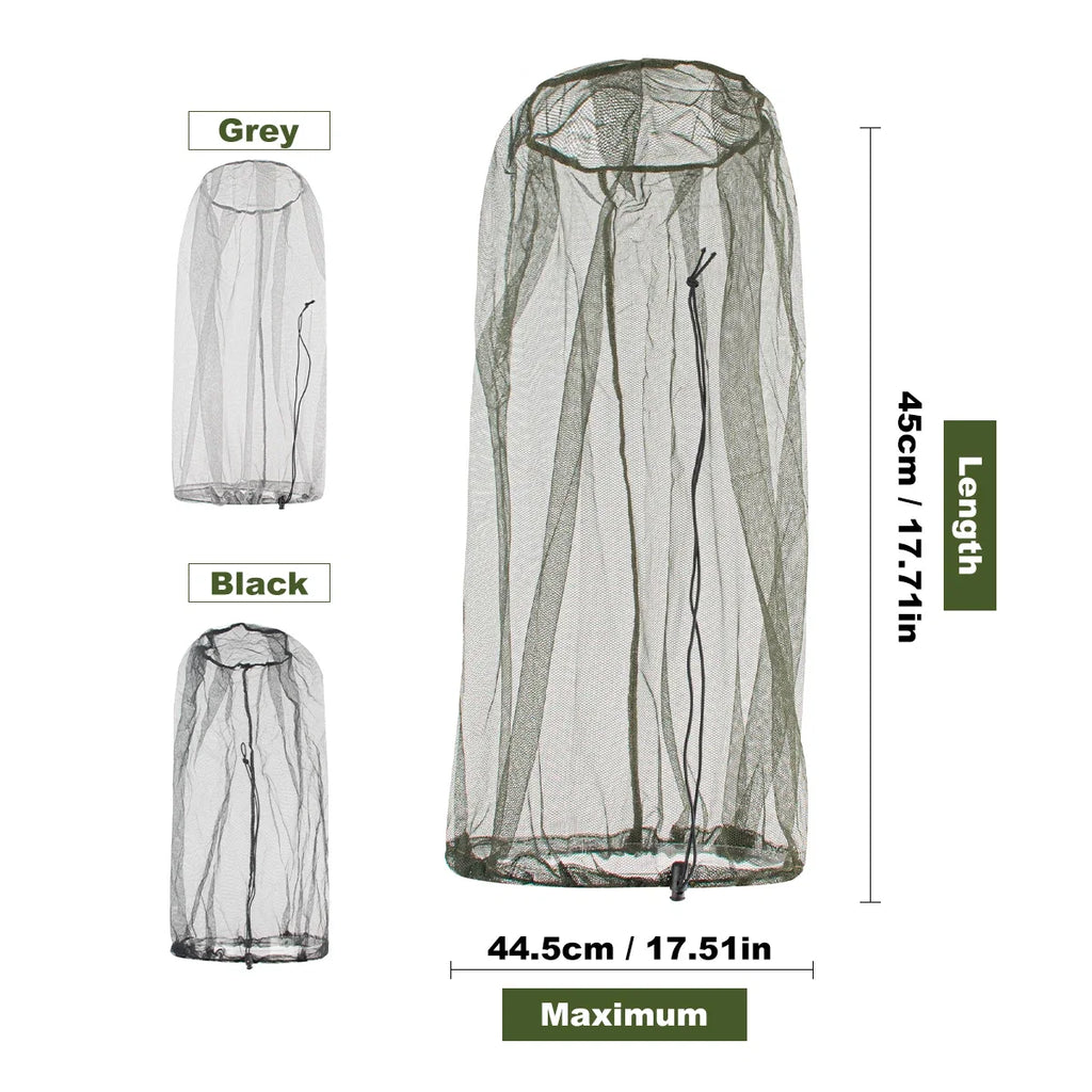 Ultra Large Mosquito Head Net | Premium Insect Face Protector for Outdoor Camping