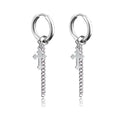 Fashion Punk Gothic Stainless Steel Drop Earrings | Unisex Stud Earrings for Men Women