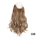 Fish line hair extension piece | 40cm 50cm 60cm straight and curly daily wear for women