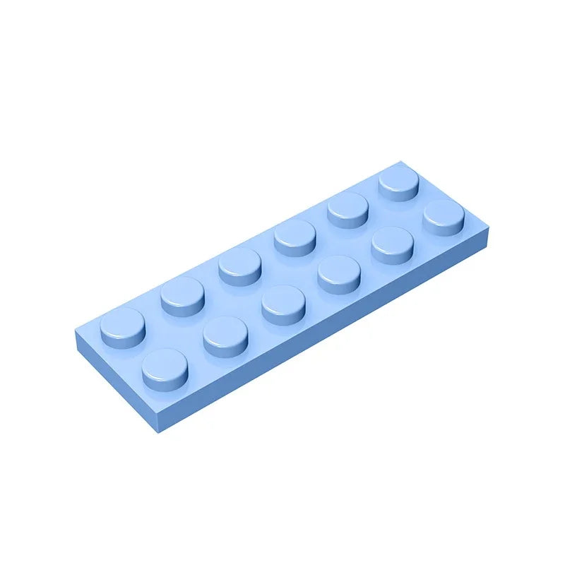 Plate 2 x 6 Building Block | Compatible Building Brick for DIY Creations