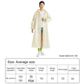 Adult Long Raincoat | Reusable Waterproof Windproof Hooded Rain Gear for Hiking and Travel