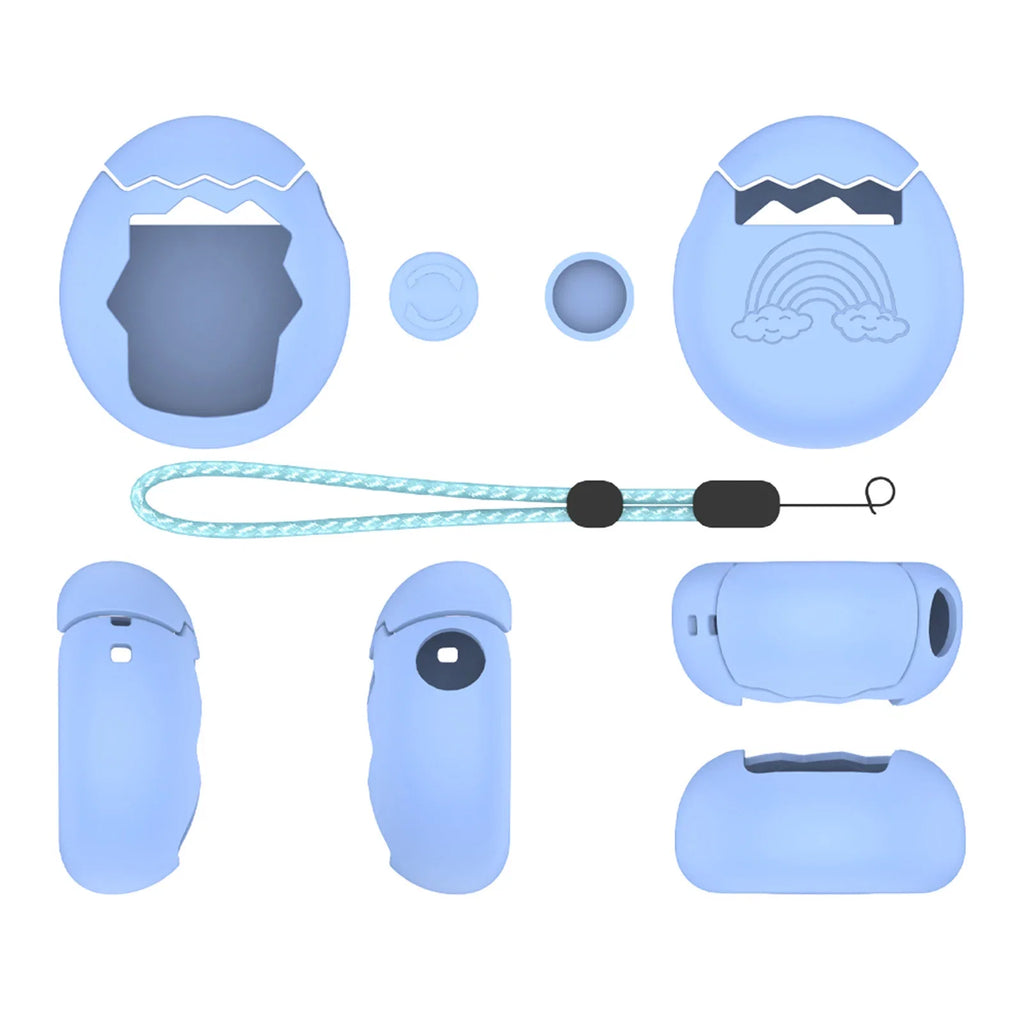 Silicone Cover with Thumb Grips and Lanyard | Soft Protective Case for Tamagotchi Paradise