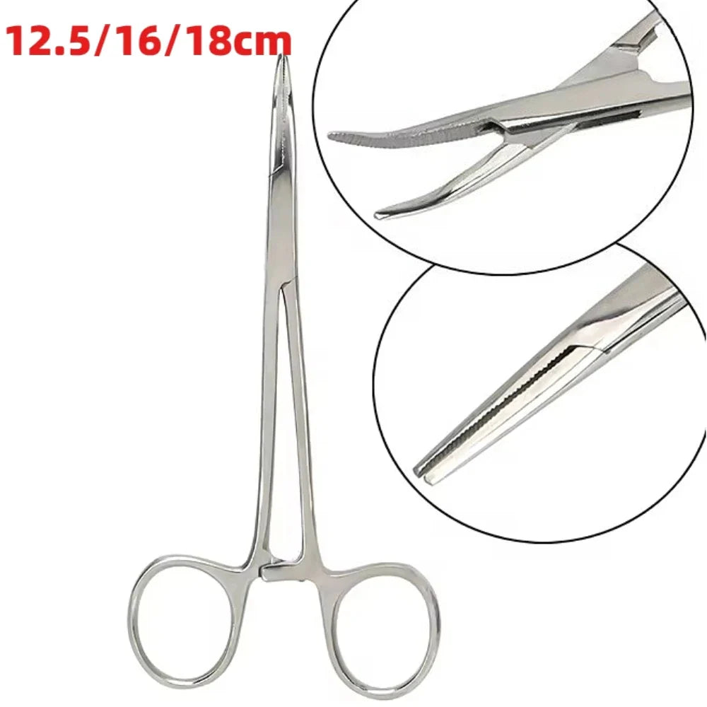 Multifunctional Hemostatic Forceps | Stainless Steel Surgical Clamp for Fishing, Arts & Crafts