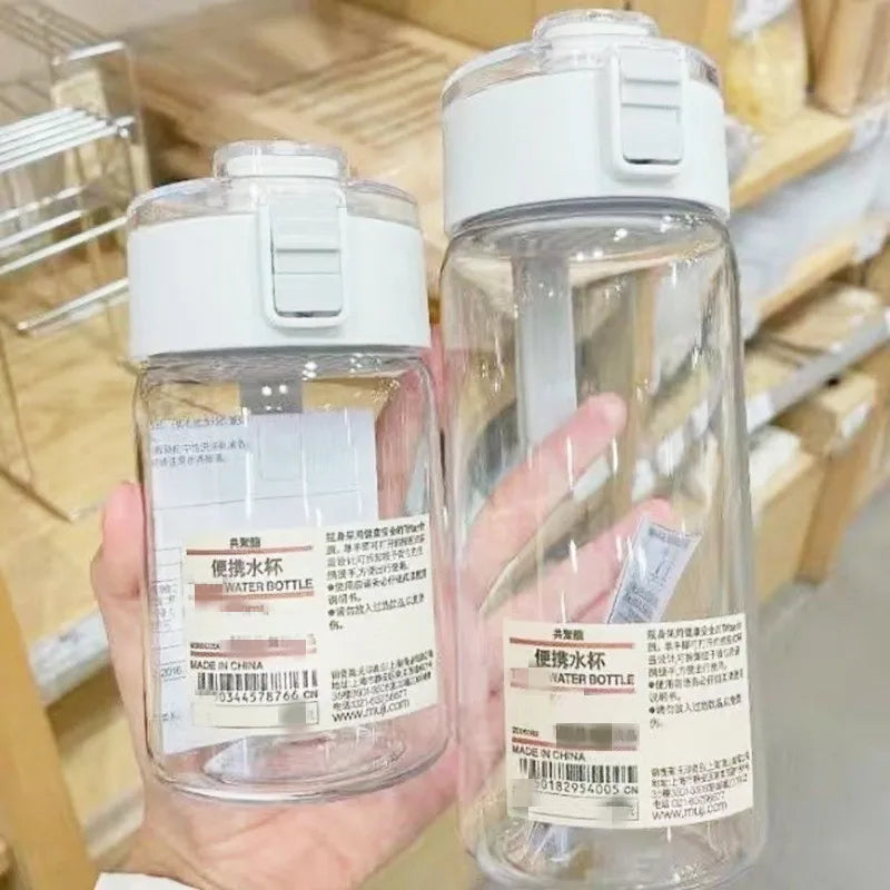 Portable Water Bottle | Leakproof Reusable Plastic Cup for Daily Hydration