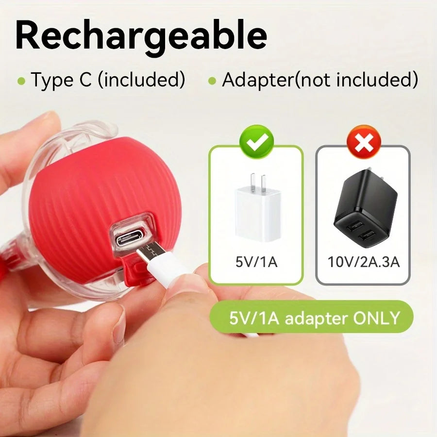 Interactive Smart Cat Toy Ball | Automatic Rolling Ball with Obstacle Avoidance