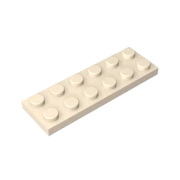 Plate 2 x 6 Building Block | Compatible Building Brick for DIY Creations