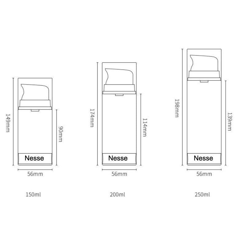 Travel Airless Pump Bottle Set | Leakproof Refillable Lotion Spray Bottles for Travel