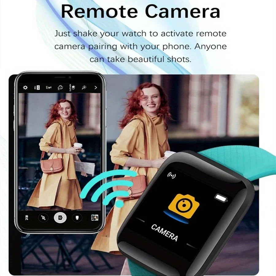 116 Smartwatch for Men Women | Fitness Tracker with Heart Rate Monitor and Message Alerts