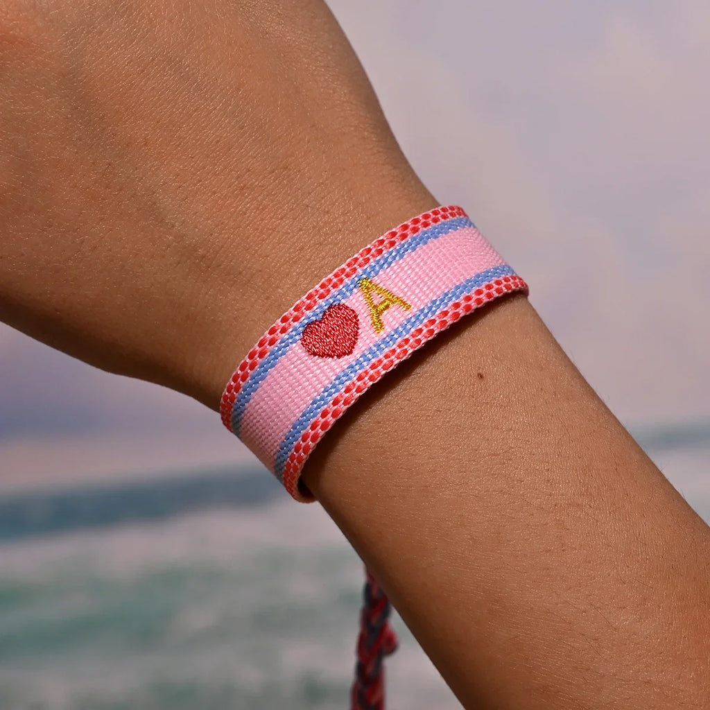 Handwoven Initial Letter Bracelet | Personalized Friendship Gift for Women