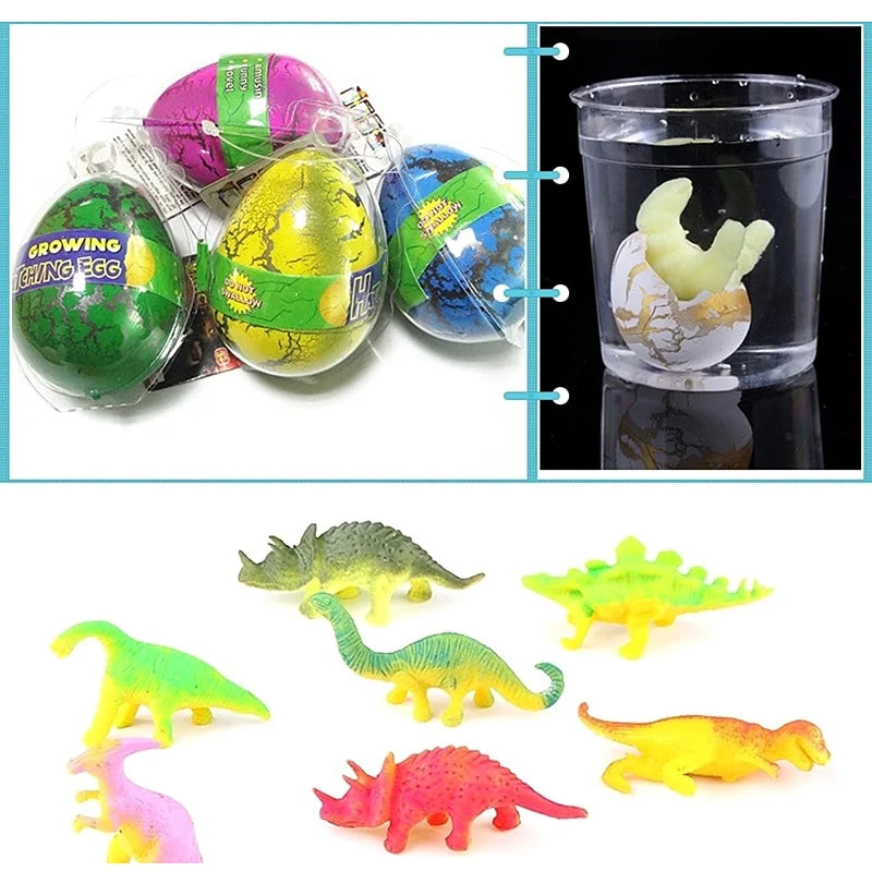 4PCS Magic Hatching Dinosaur Eggs | Water Grow Animal Science Toy