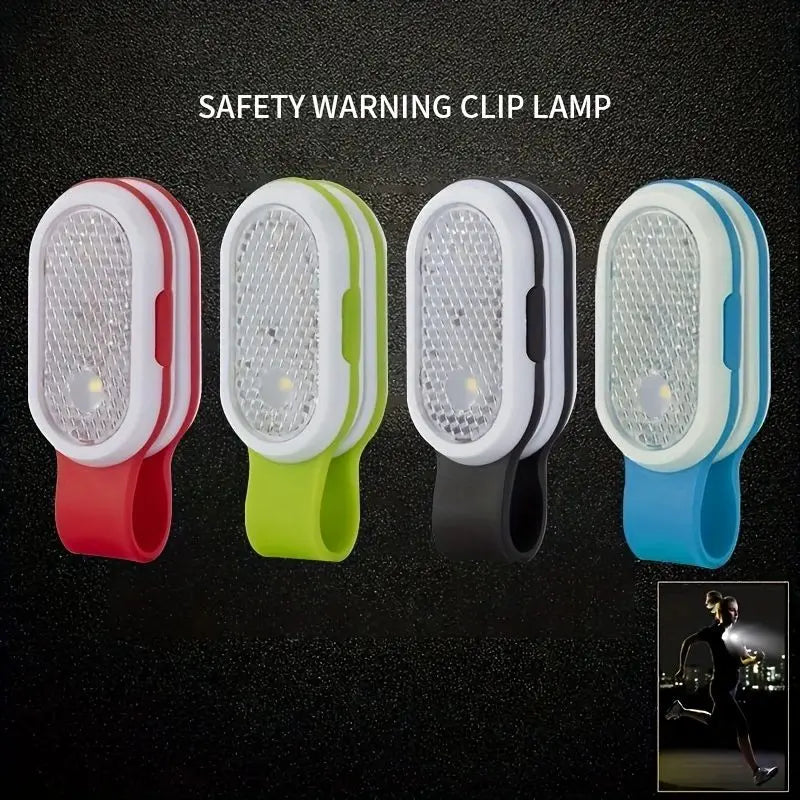 Outdoor Portable LED Collar Clip Lamp | Hands-Free Mini Night Light Flashlight for Camping and Hiking