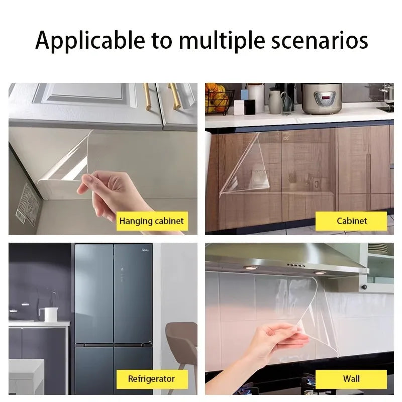 Self-adhesive Transparent Cabinet Film | Static Cling Decorative Cover