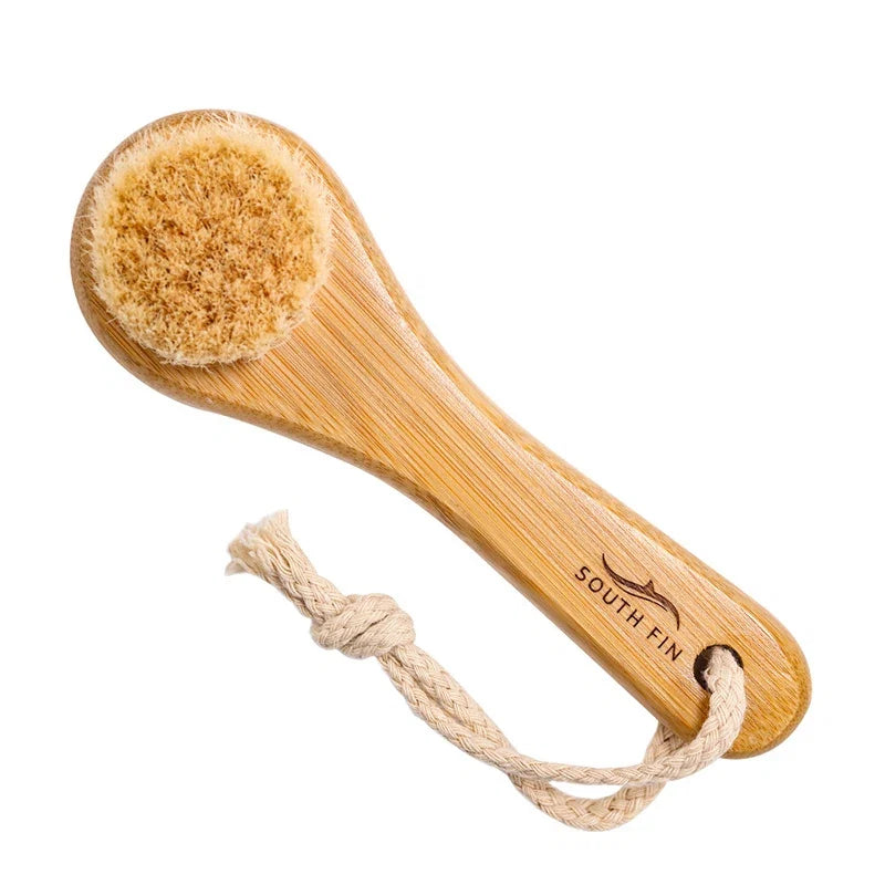 Natural Facial Cleansing Brush | Soft Bamboo Horse Hair Face Brush