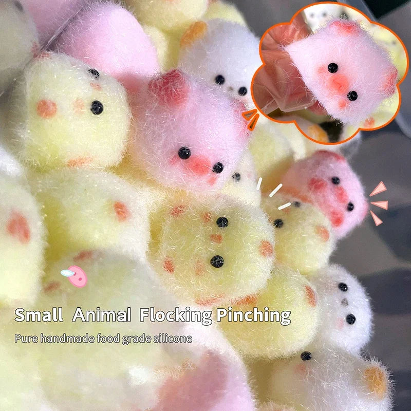 Cute Squeeze Stress Toy | Kawaii Silicone Pinch Toy Keychain