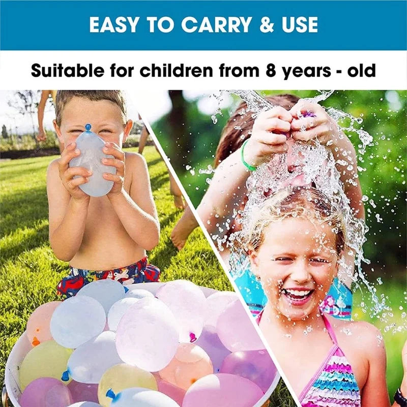 Automatic Fill Water Balloons 111Pcs | Rapid Self-Sealing Water Bombs for Outdoor Summer Fun