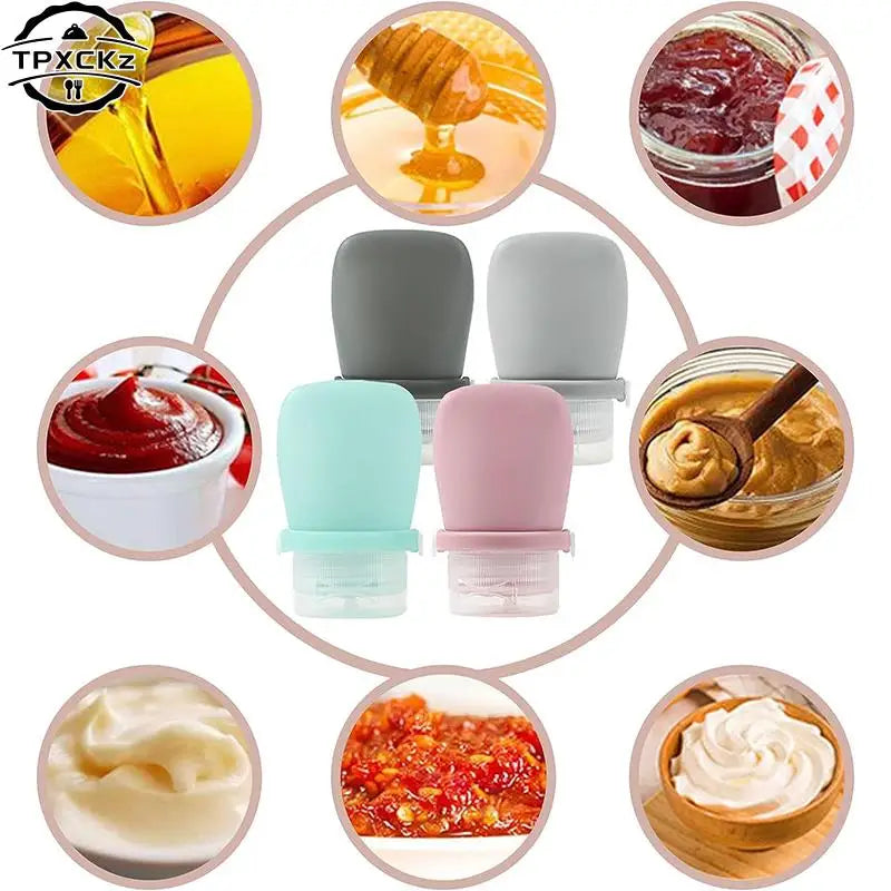 30ml Silicone Squeeze Bottle | Compact Condiment Container for Sauces