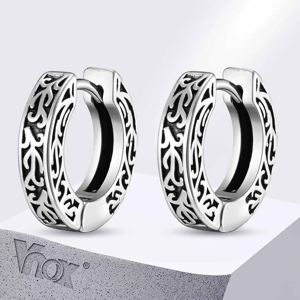 Stainless Steel Small Hoop Earrings for Men | Hypoallergenic Huggies