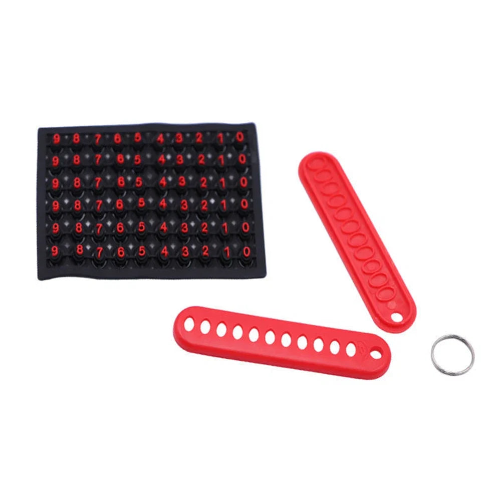 Car Phone Number Keychain | Anti-Lost Key Ring with Number Plate
