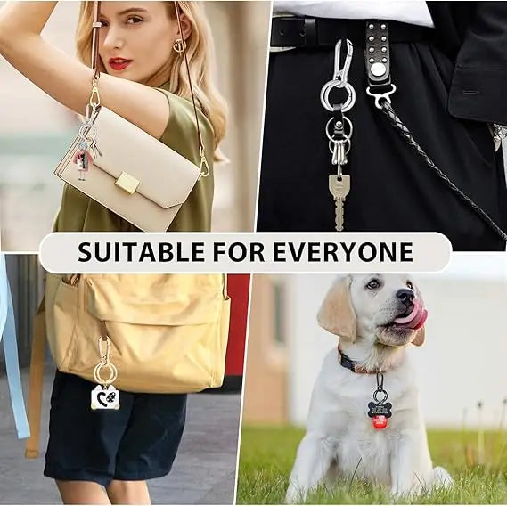 Metal Keychain Clip Hook Keyring | Double Loop Key Holder for Car Keys