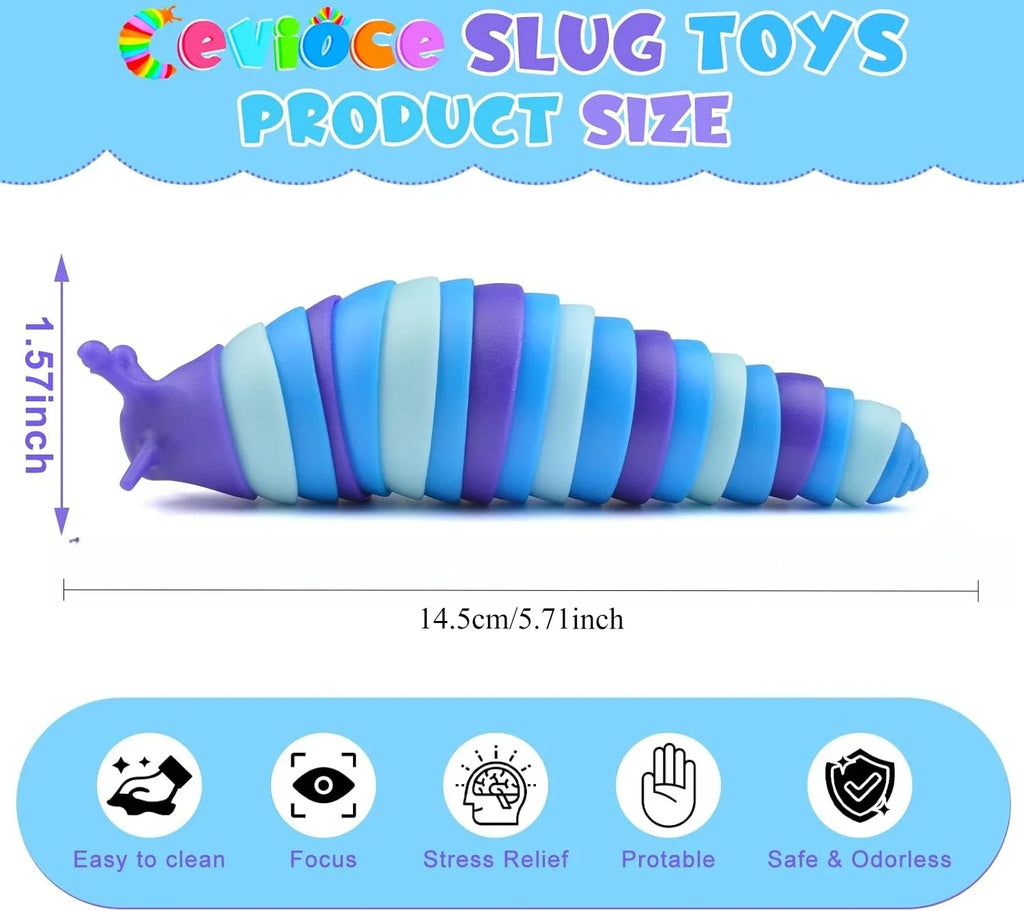 Slug Fidget Sensory Toy | Stress Relief for Autistic Children & Travel Essential