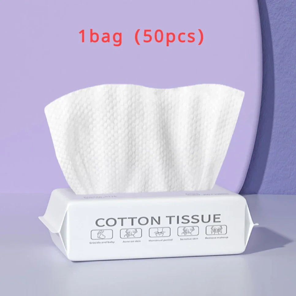 Disposable Face Towel | Soft Non-Woven Facial Cleansing Wipes for Spa and Home