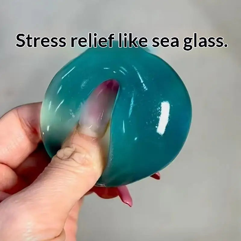 Transparent Blue Stress Relief Toy | Slow Rebound Sensory Fidget